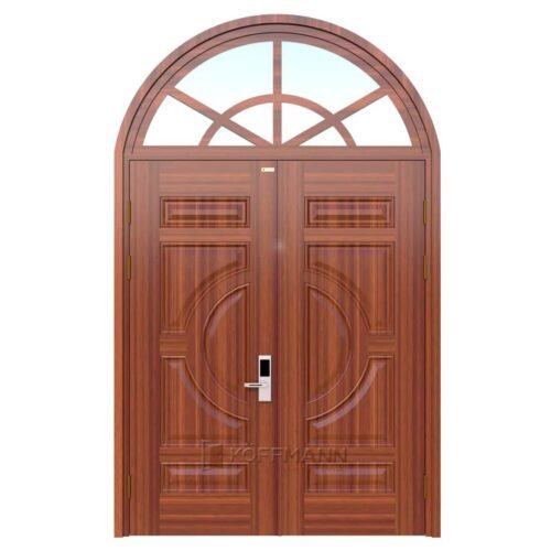 Cửa thép vân gỗ 2 cánh Koffmann KGV-22.01.01 tại Bến Tre - Mai Chương