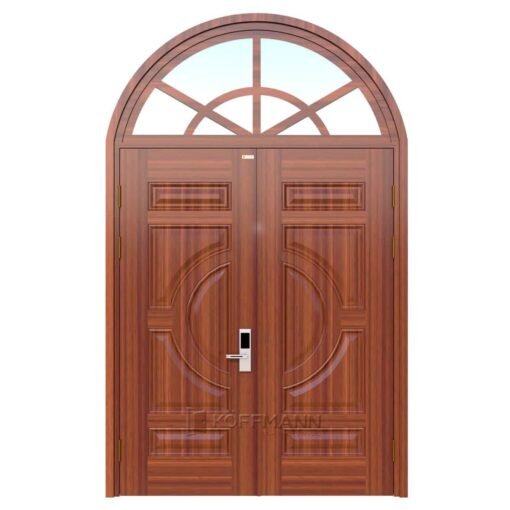 Cửa thép vân gỗ 2 cánh Koffmann KGV-22.01.01 tại Bến Tre - Mai Chương