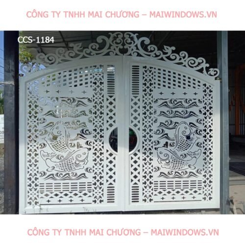Cửa cổng sắt mỹ thuật CNC CCS-1184