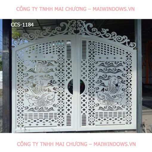 Cửa cổng sắt mỹ thuật CNC CCS-1184