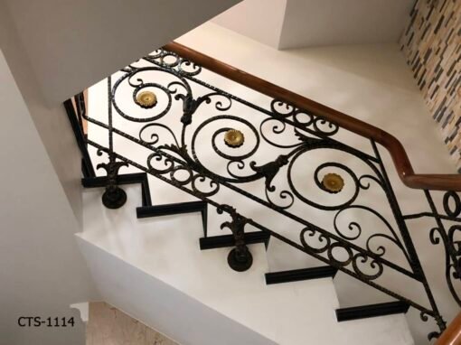 Cầu thang sắt mỹ thuật CTS-1114